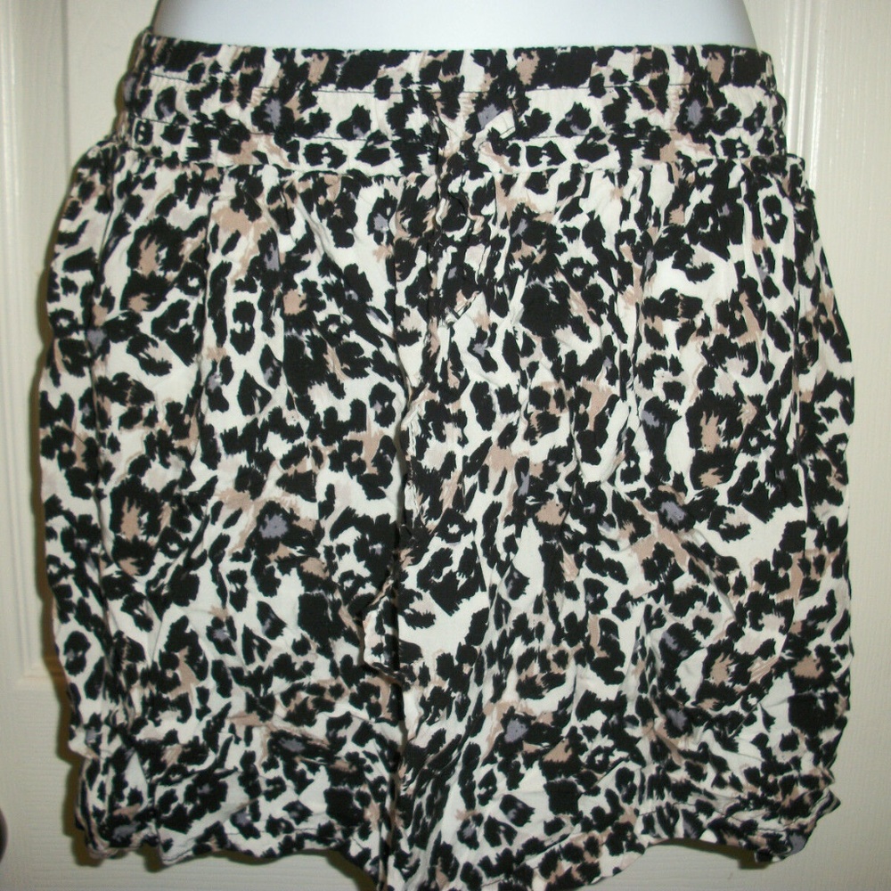 COTTON ON LEOPARD ELASTIC WAIST Skirt Size 6